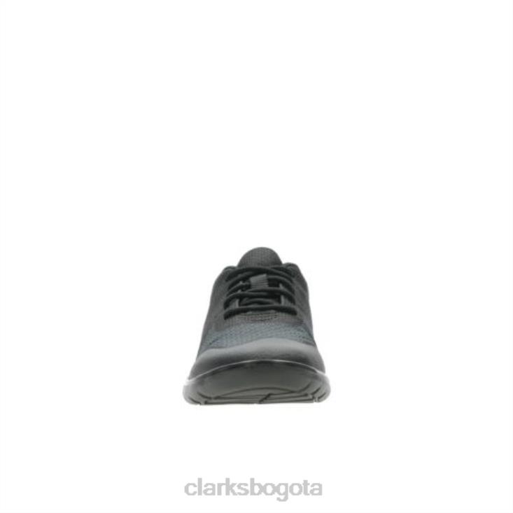 Clarks 0DX8L4930 Clarks Scape Civic Inf F Fit tela negra niños tela negra
