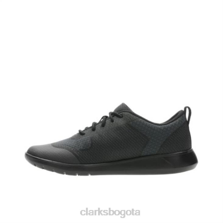 Clarks 0DX8L4930 Clarks Scape Civic Inf F Fit tela negra niños tela negra