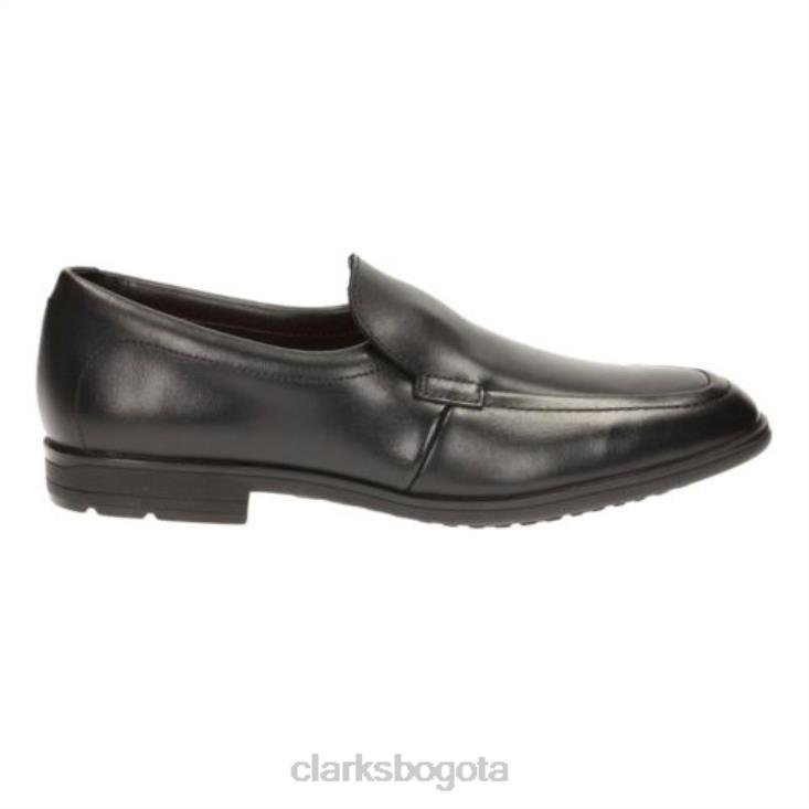 Clarks 0DX8L4935 willis step bl e fit clarks cuero negro niños cuero negro