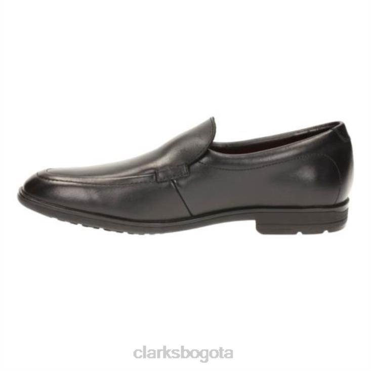 Clarks 0DX8L4935 willis step bl e fit clarks cuero negro niños cuero negro