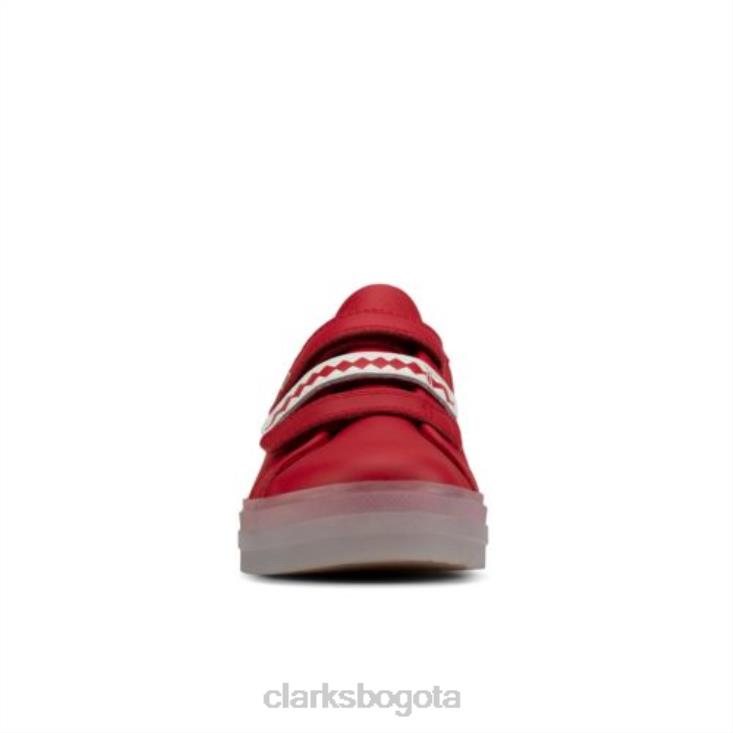 Clarks 0DX8L4938 clarks flarescalelo fst g fit cuero rojo unisexo cuero rojo