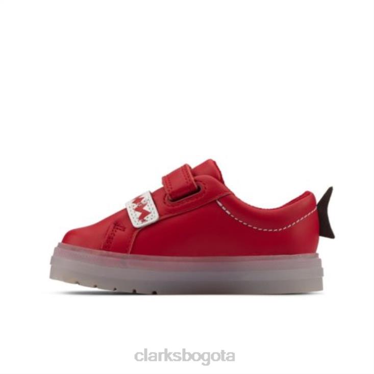 Clarks 0DX8L4938 clarks flarescalelo fst g fit cuero rojo unisexo cuero rojo