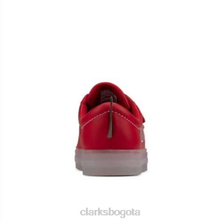 Clarks 0DX8L4938 clarks flarescalelo fst g fit cuero rojo unisexo cuero rojo
