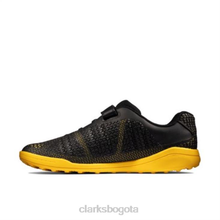 Clarks 0DX8L4941 premio swift jnr f fit clarks negro/amarillo bajo unisexo amarillo negro