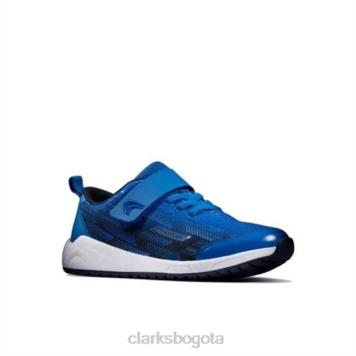 Clarks 0DX8L4943 aeon pace jnr f fit clarks azul marino/azul unisexo Azul marino