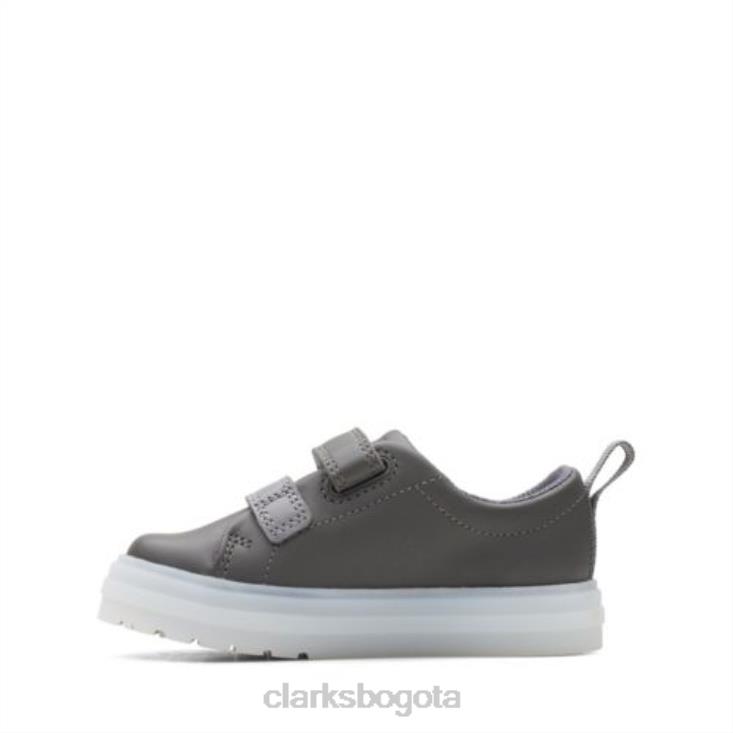 Clarks 0DX8L4951 flare bug fst g fit clarks cuero gris oscuro unisexo cuero gris oscuro
