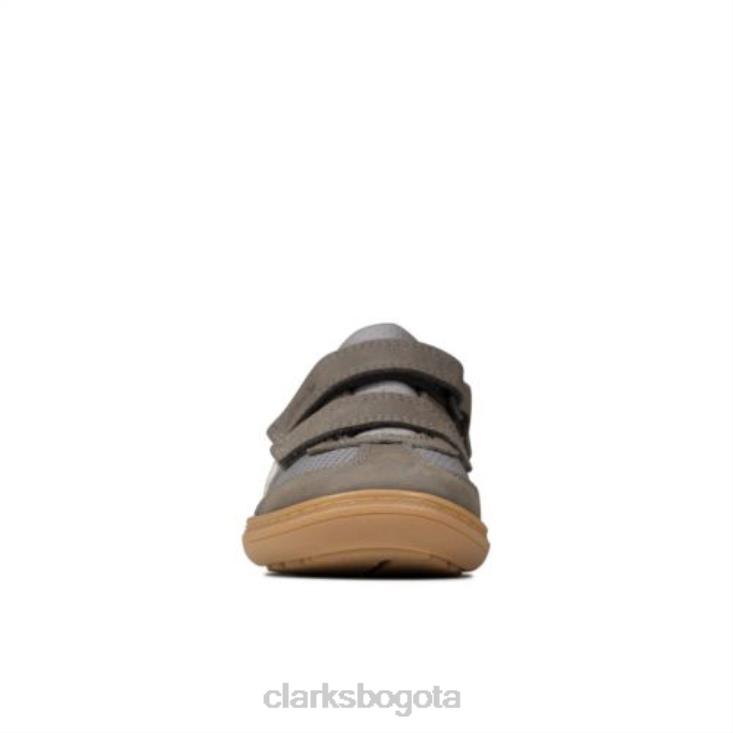Clarks 0DX8L4955 Clarks de cuero gris oscuro flash metra fst g fit unisexo cuero gris oscuro
