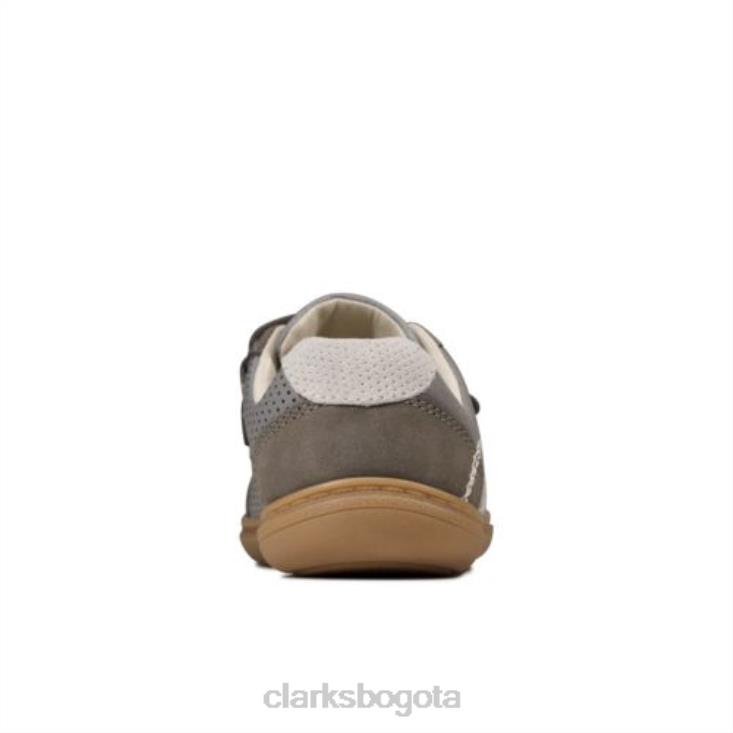 Clarks 0DX8L4955 Clarks de cuero gris oscuro flash metra fst g fit unisexo cuero gris oscuro