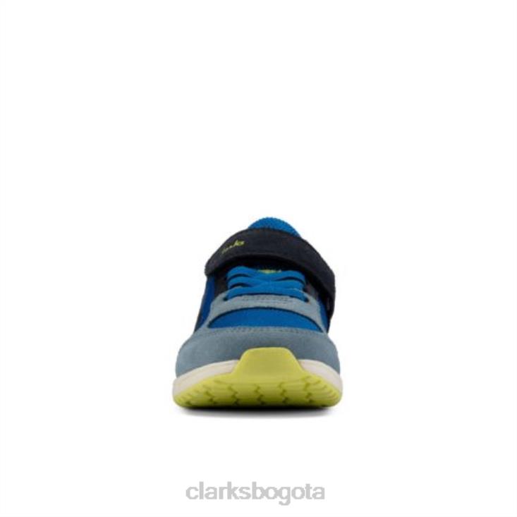 Clarks 0DX8L4957 aeon flex jnr f fit clarks combi azul brillante unisexo combinación azul brillante