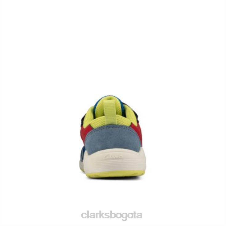 Clarks 0DX8L4957 aeon flex jnr f fit clarks combi azul brillante unisexo combinación azul brillante