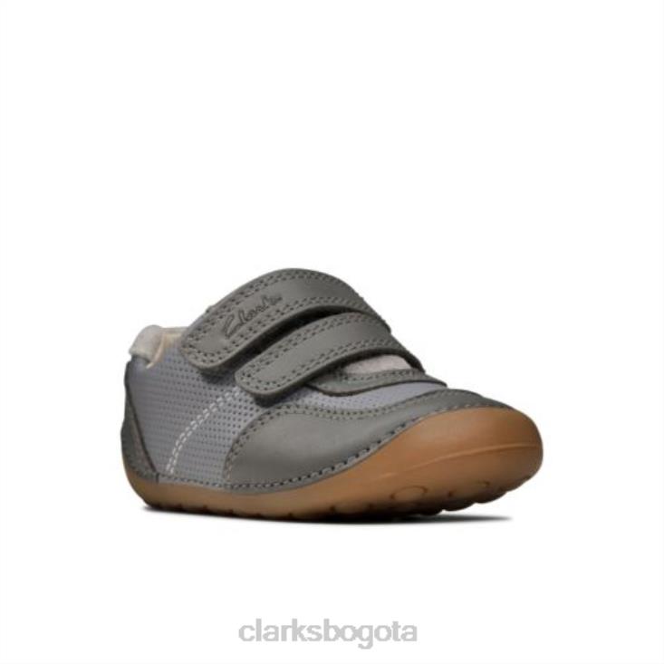 Clarks 0DX8L4958 ti ny anochecer fst g fit gris combi clarks unisexo combinado gris