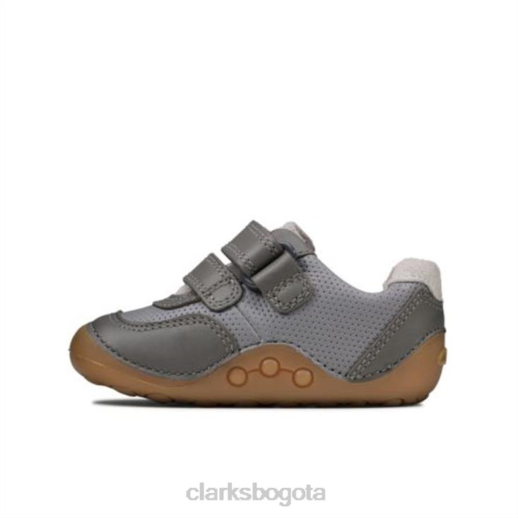 Clarks 0DX8L4958 ti ny anochecer fst g fit gris combi clarks unisexo combinado gris