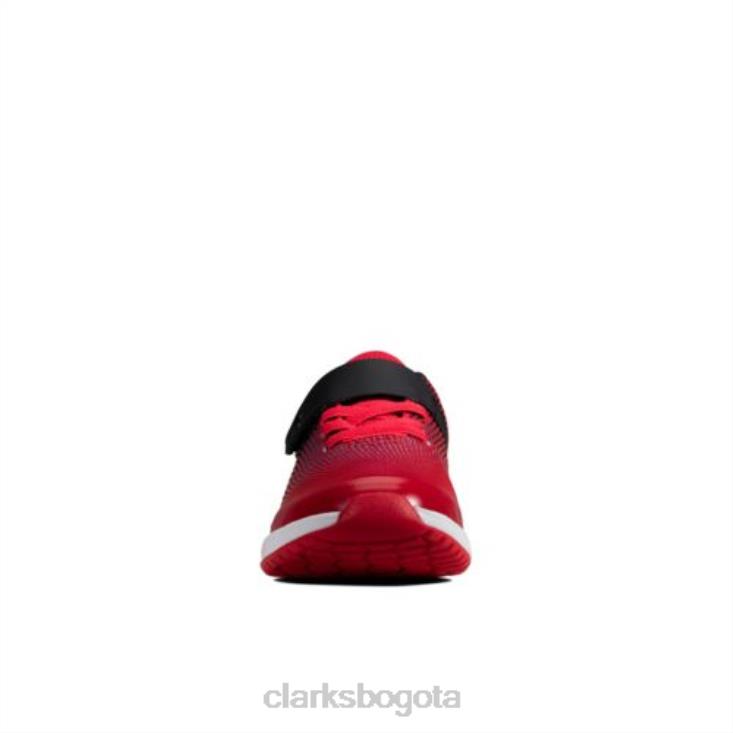 Clarks 0DX8L4961 clarks red aeon pace jnr g fit unisexo rojo