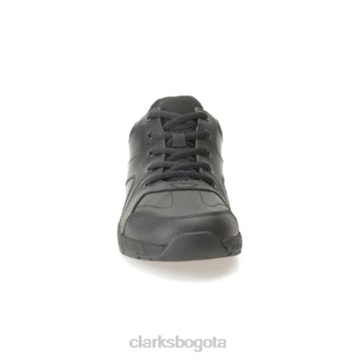Clarks 0DX8L4962 clarks air norfolk jnr f fit cuero negro unisexo cuero negro
