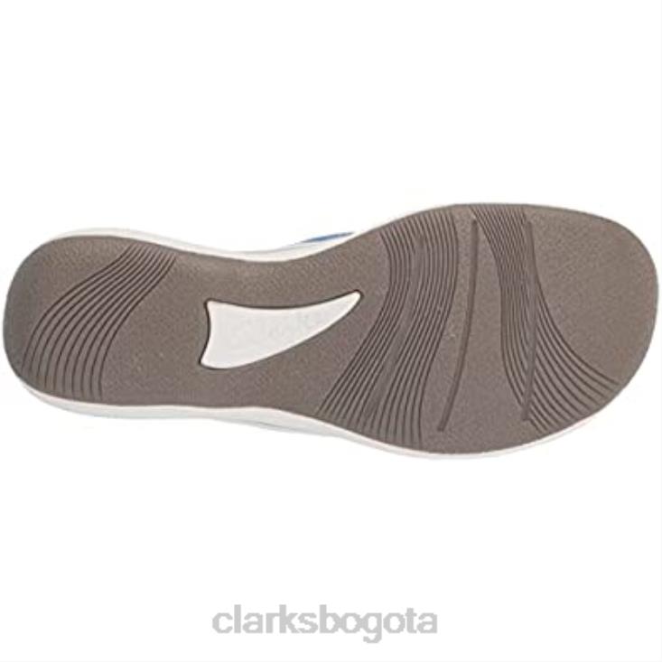 Clarks 0DX8L497 Chanclas clarks brinkley flora de mujer sintética azul mujer azul sintético