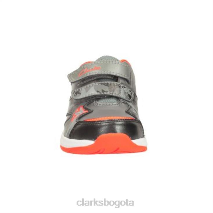 Clarks 0DX8L4971 gris clarks piper fun jnr f fit unisexo gris