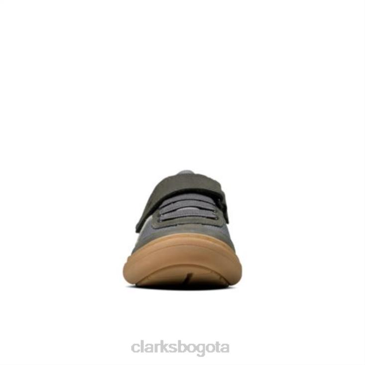 Clarks 0DX8L4978 clarks flash step inf g fit cuero combinado gris unisexo cuero combinado gris