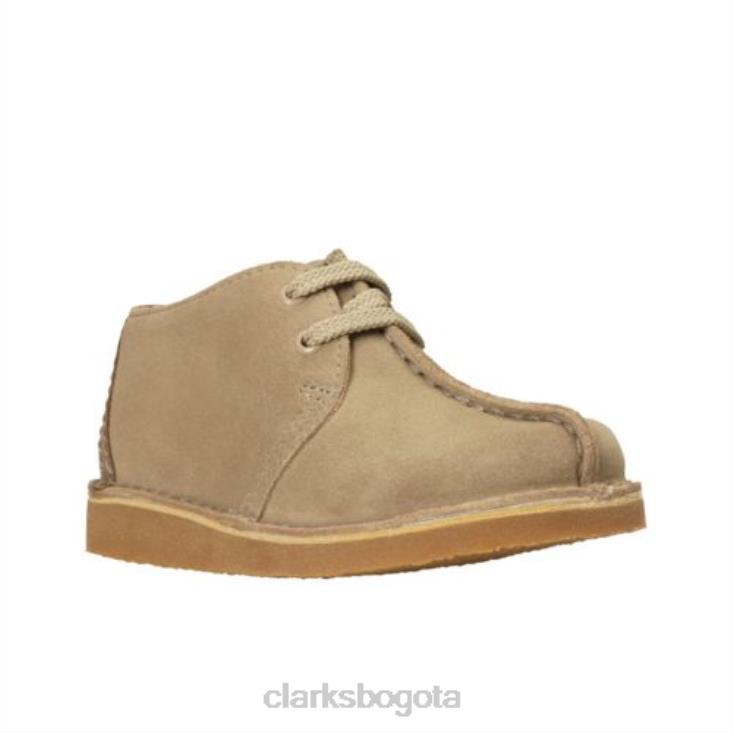 Clarks 0DX8L4980 clarks ante arena desierto trek jnr g fit unisexo gamuza arena