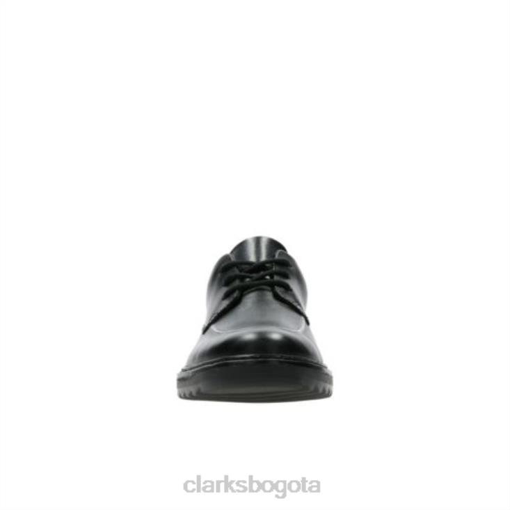Clarks 0DX8L4981 asher grove jnr g fit clarks cuero negro unisexo cuero negro