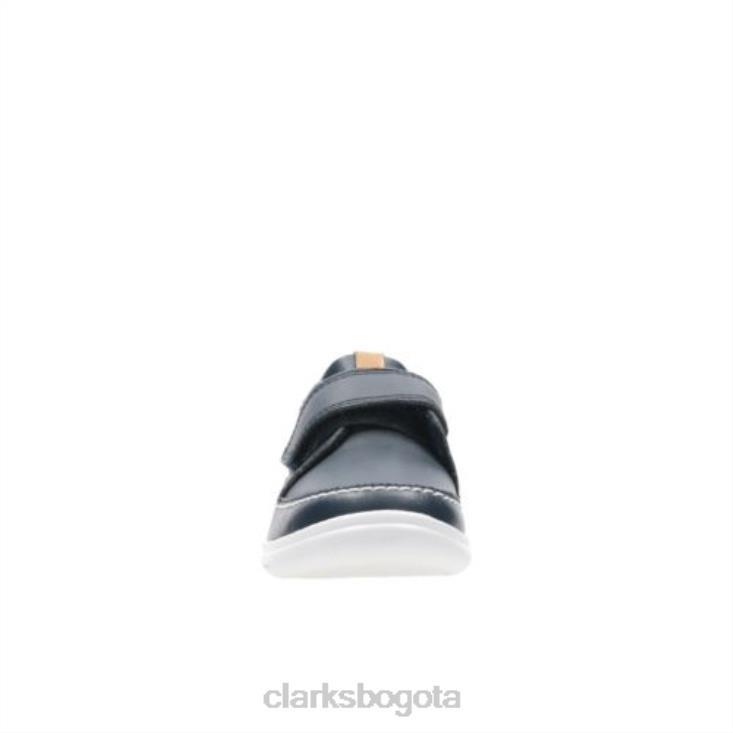 Clarks 0DX8L4996 Escudo de cuero azul marino ember fst g fit clarks unisexo cuero azul marino