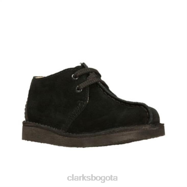 Clarks 0DX8L4998 clarks desert trek inf g fit ante negro unisexo ante negro