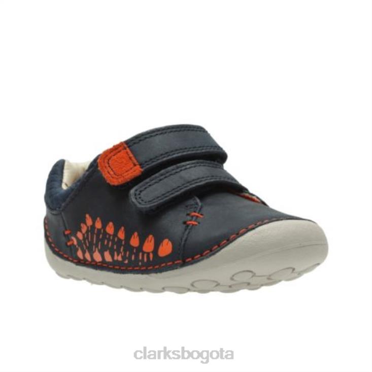 Clarks 0DX8L4999 ti ny trail fst g fit clarks cuero azul marino unisexo cuero azul marino
