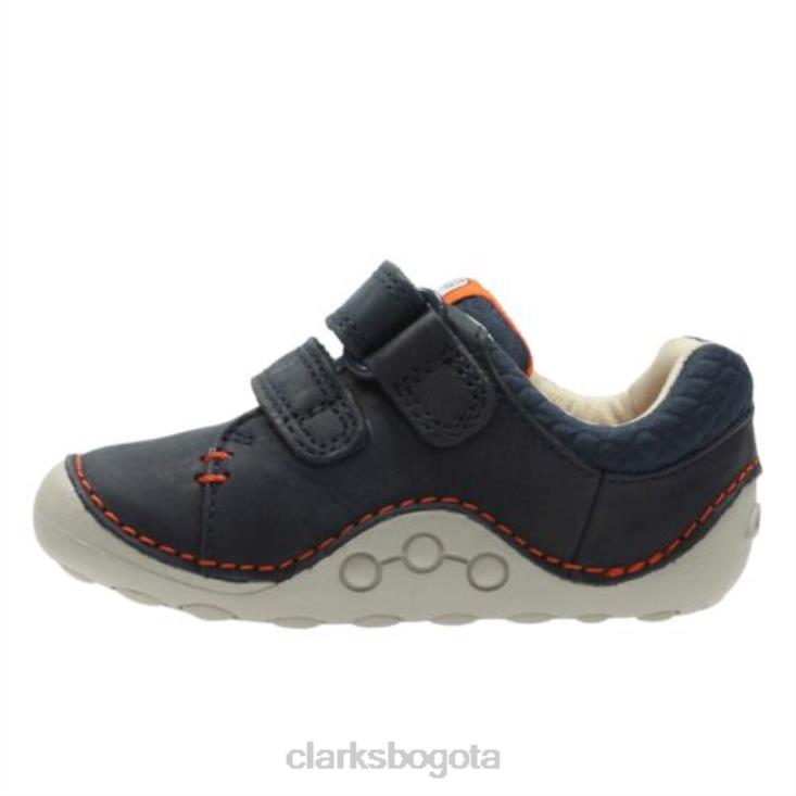 Clarks 0DX8L4999 ti ny trail fst g fit clarks cuero azul marino unisexo cuero azul marino