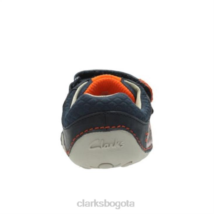 Clarks 0DX8L4999 ti ny trail fst g fit clarks cuero azul marino unisexo cuero azul marino