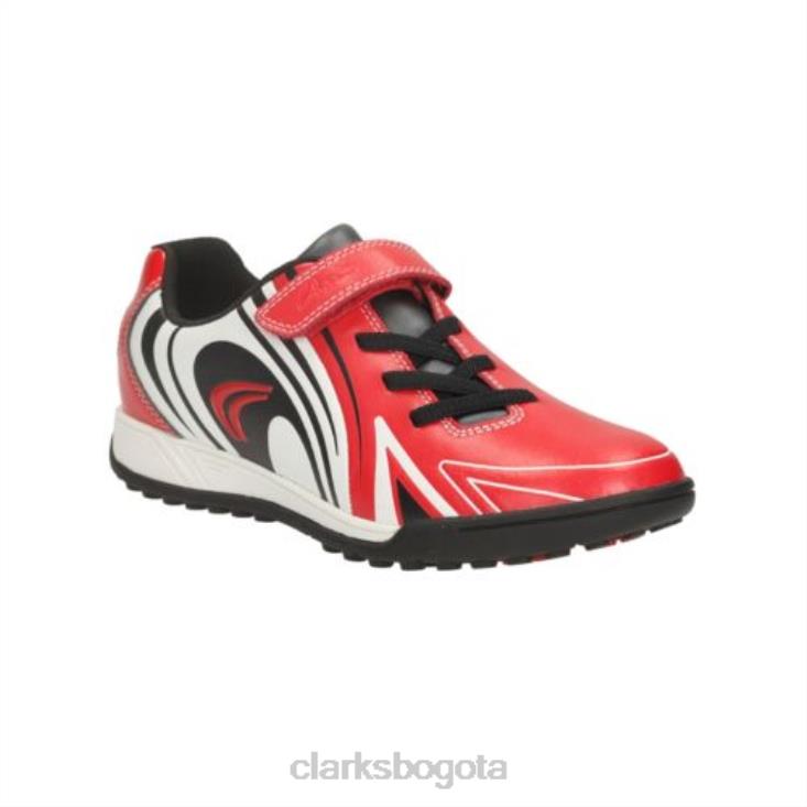Clarks 0DX8L5009 clarks red time pre-fit unisexo rojo