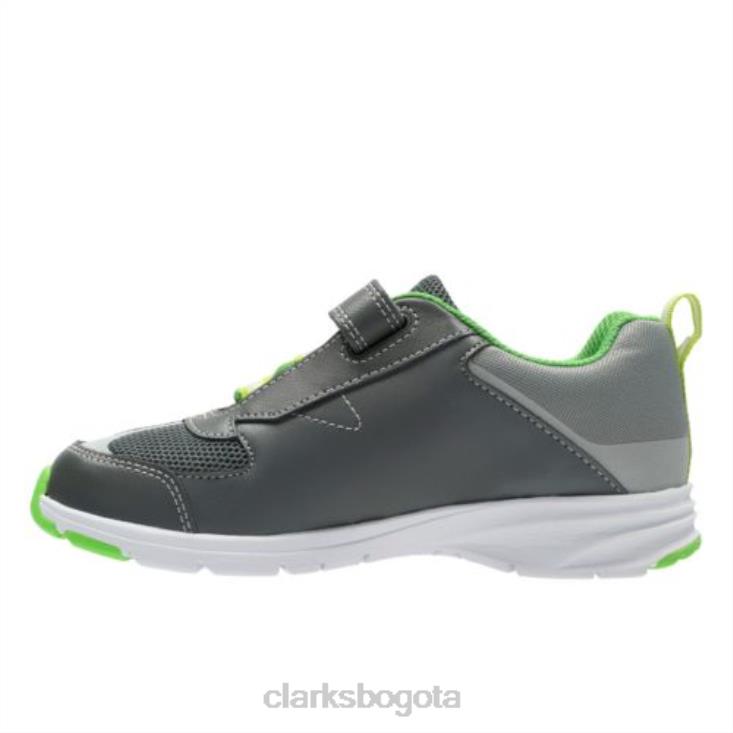 Clarks 0DX8L5011 clarks clarks reflectpop jnr f fit grises unisexo gris