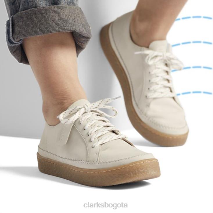 Clarks 0DX8L5019 cuero blanco clarks barleigh encaje cuero blanco mujer cuero blanco