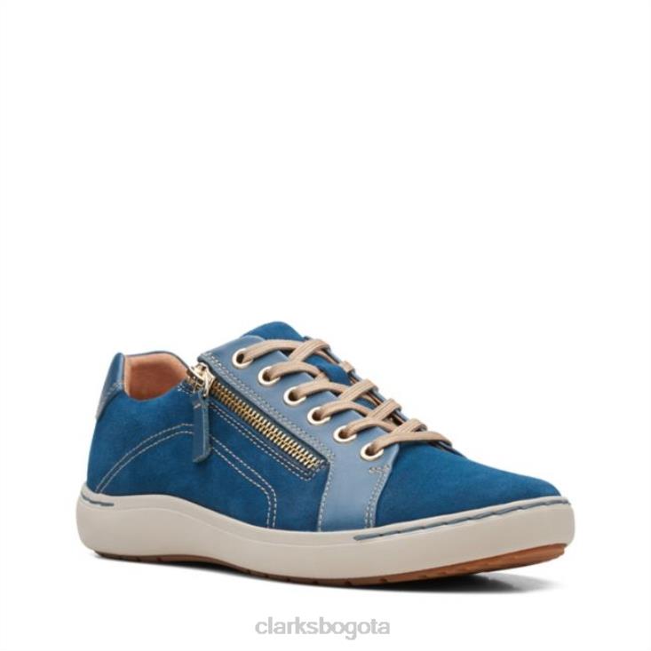 Clarks 0DX8L5026 clarks nalle encaje verde azulado unisexo verde azulado