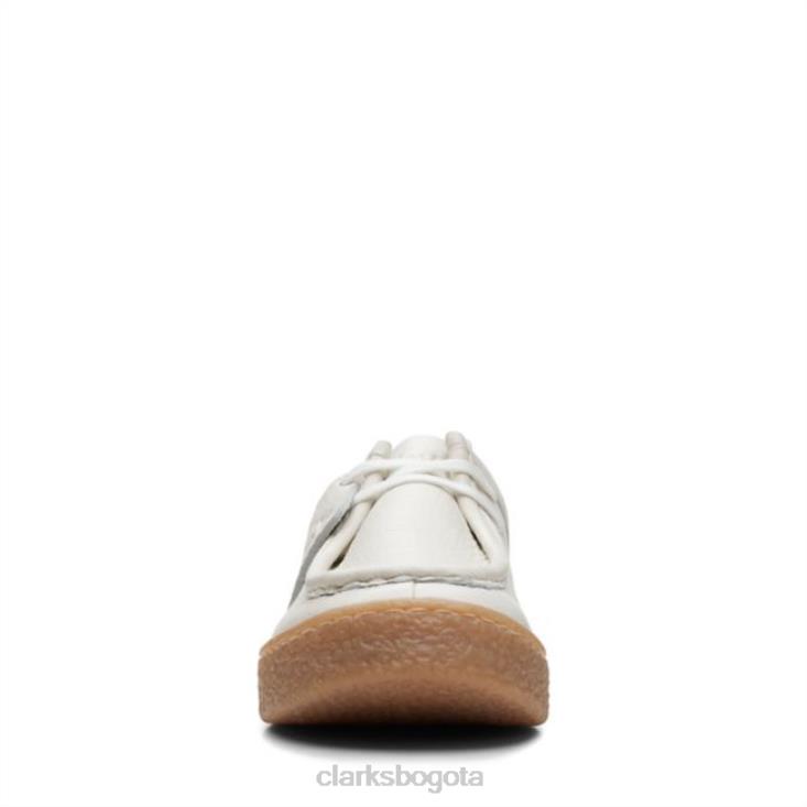 Clarks 0DX8L5030 mula barleigh de cuero blanco roto clarks de cuero blanco roto mujer cuero blanco roto