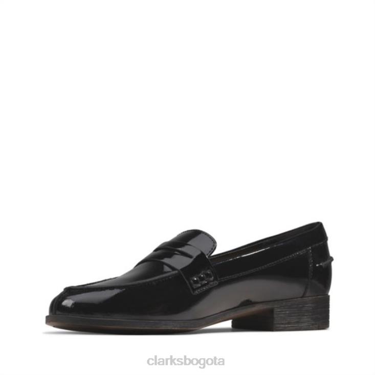 Clarks 0DX8L5049 Mocasines clarks hamble charol negro charol negro mujer charol negro
