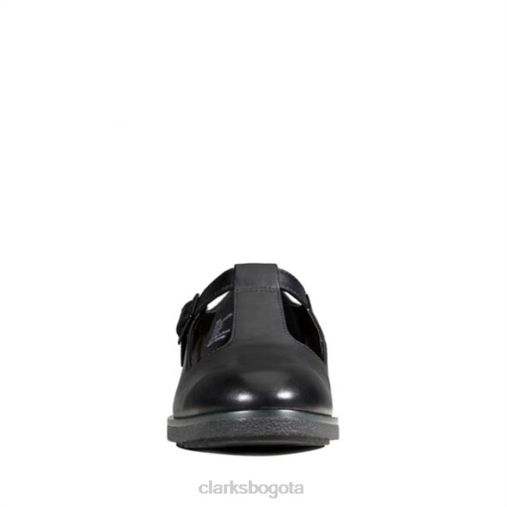 Clarks 0DX8L5061 griff town cuero negro clarks cuero negro mujer cuero negro