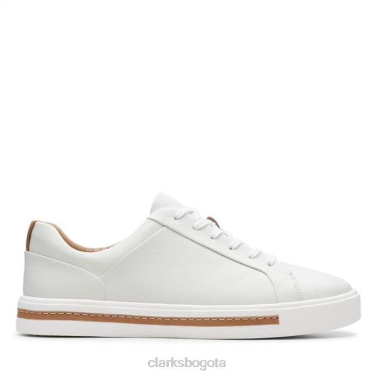 Clarks 0DX8L5066 clarks un maui encaje cuero blanco cuero blanco mujer cuero blanco