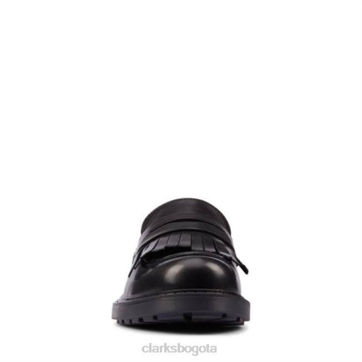Clarks 0DX8L5067 Mocasines clarks orinoco 2 de cuero negro de alto brillo mujer cuero negro alto brillo