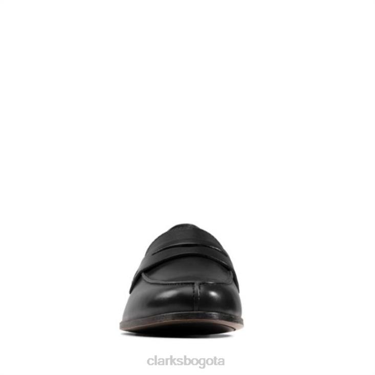 Clarks 0DX8L5072 mocasín clarks hamble de cuero negro cuero negro mujer cuero negro