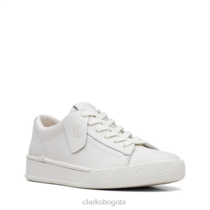 Clarks 0DX8L5074 clarks craft cup walk cuero blanco cuero blanco unisexo cuero blanco