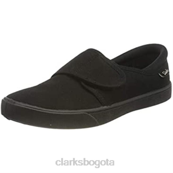 Clarks 0DX8L508 zapatos de uniforme escolar hopper run negros para niño clarks niños negro