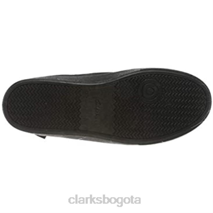 Clarks 0DX8L508 zapatos de uniforme escolar hopper run negros para niño clarks niños negro