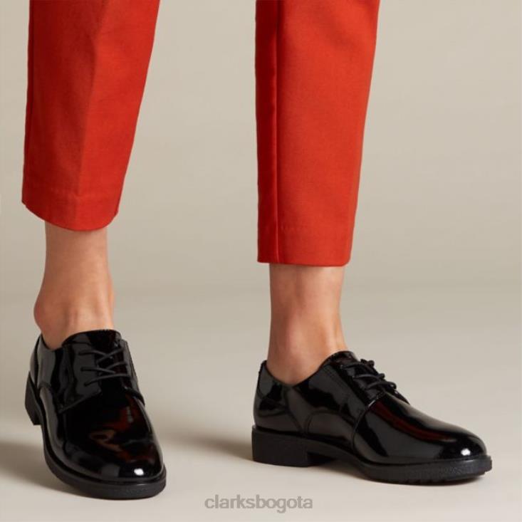 Clarks 0DX8L5080 charol negro clarks griff lane charol negro mujer charol negro