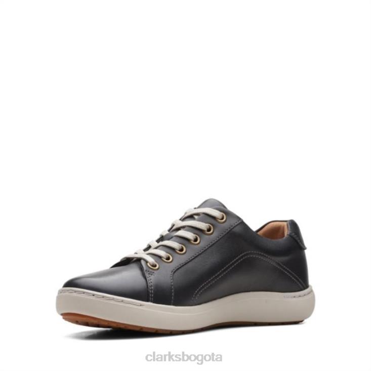 Clarks 0DX8L5084 clarks de cuero negro con encaje nalle mujer cuero negro