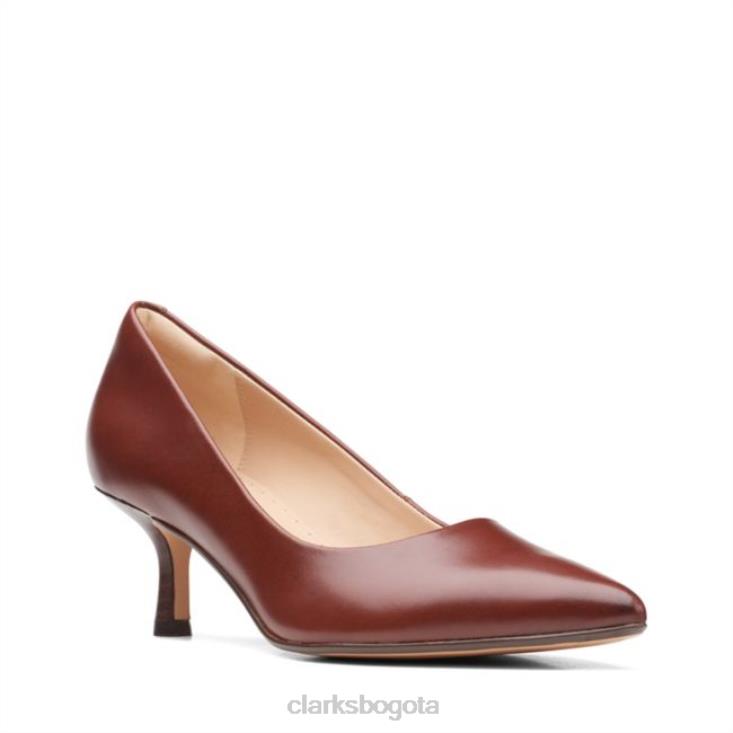 Clarks 0DX8L5094 violeta 55 rae cuero bronceado británico clarks de cuero bronceado británico unisexo cuero bronceado británico