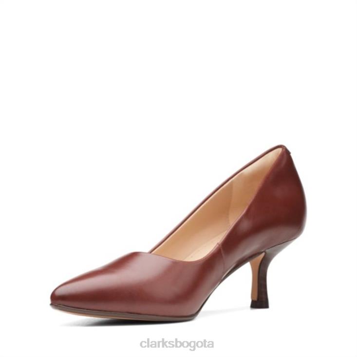 Clarks 0DX8L5094 violeta 55 rae cuero bronceado británico clarks de cuero bronceado británico unisexo cuero bronceado británico