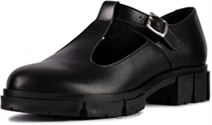 Clarks 0DX8L51 zapatos clarks teala bar de cuero negro unisexo