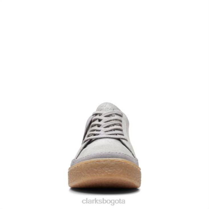 Clarks 0DX8L5101 encaje de barleigh gris metalizado gris clarks metalizado mujer gris metalizado