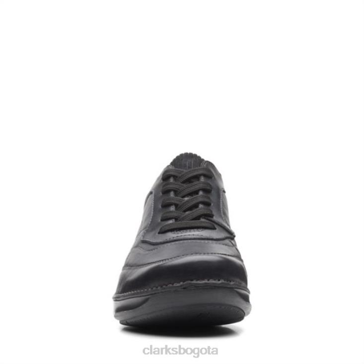 Clarks 0DX8L5102 appley corbata cuero negro clarks de cuero negro unisexo cuero negro