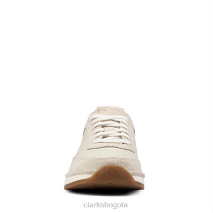 Clarks 0DX8L5104 ante blanco clarks craft run encaje ante blanco unisexo gamuza blanca