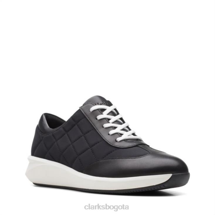 Clarks 0DX8L5119 combinación un rio stitch negro combinación clarks negro mujer combinación negra